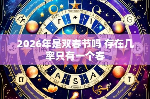 2026年是双春节吗 存在几率只有一个春