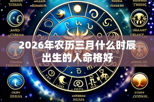 2026年农历三月什么时辰出生的人命格好