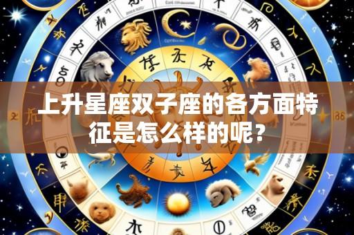 上升星座双子座的各方面特征是怎么样的呢?
