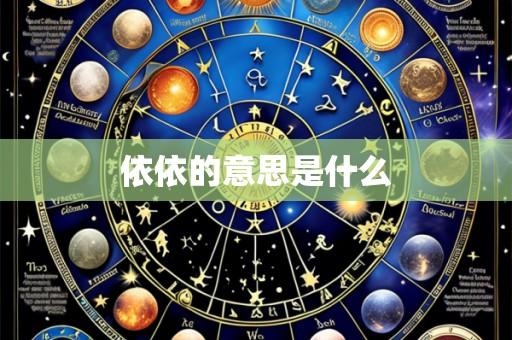 依依的意思是什么
