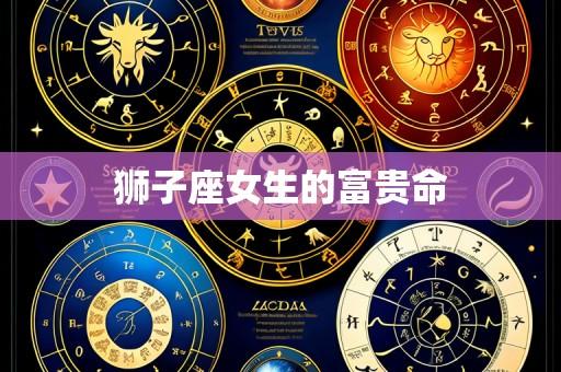 狮子座女生的富贵命