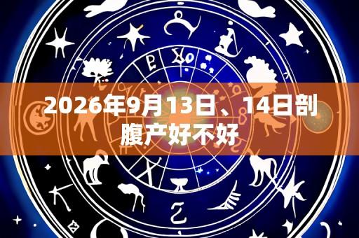 2026年9月13日、14日剖腹产好不好