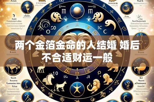 两个金箔金命的人结婚 婚后不合适财运一般
