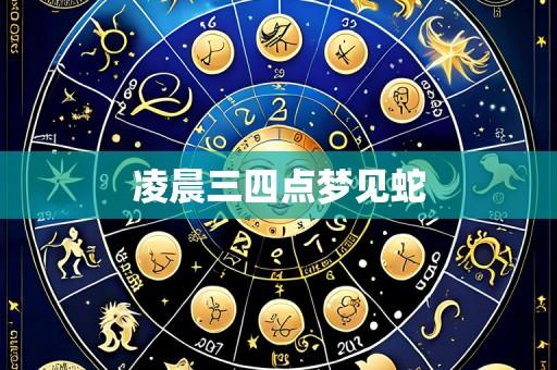 凌晨三四点梦见蛇