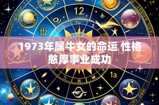 1973年属牛女的命运 性格憨厚事业成功
