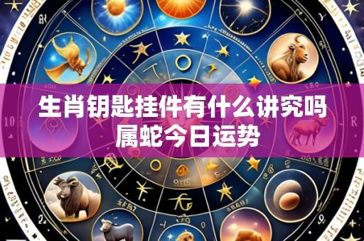 生肖钥匙挂件有什么讲究吗 属蛇今日运势