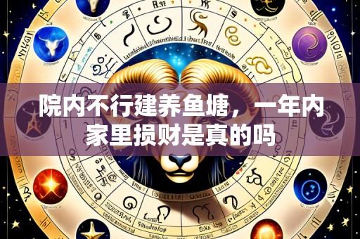 院内不行建养鱼塘，一年内家里损财是真的吗