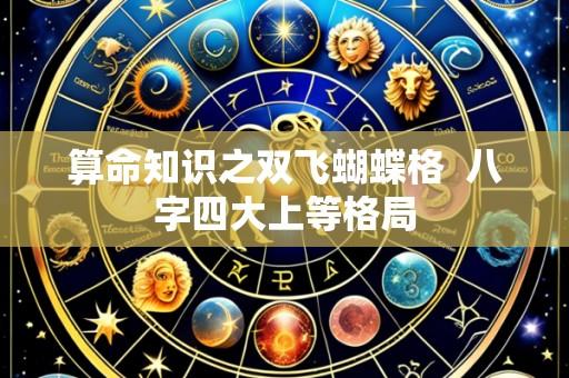 算命知识之双飞蝴蝶格 八字四大上等格局