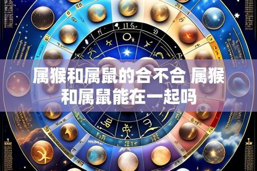 属猴和属鼠的合不合 属猴和属鼠能在一起吗
