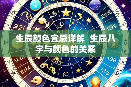 生辰颜色宜忌详解 生辰八字与颜色的关系