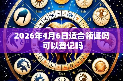 2026年4月6日适合领证吗 可以登记吗