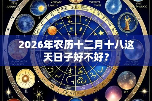 2026年农历十二月十八这天日子好不好?