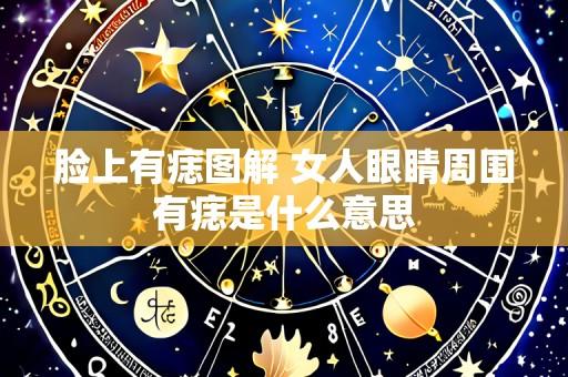 脸上有痣图解 女人眼睛周围有痣是什么意思