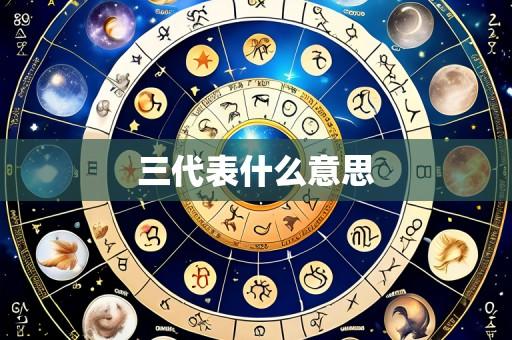 三代表什么意思