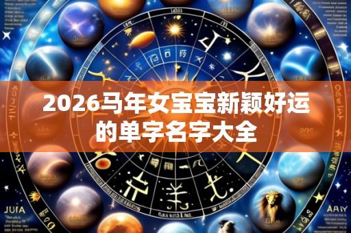 2026马年女宝宝新颖好运的单字名字大全