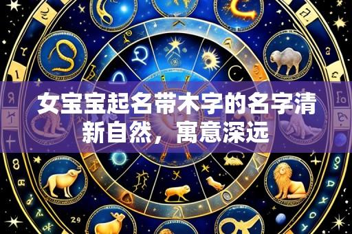 女宝宝起名带木字的名字清新自然,寓意深远