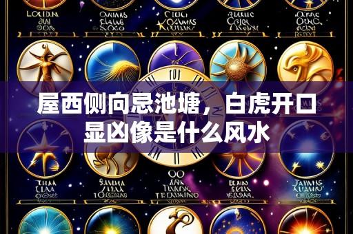 屋西侧向忌池塘，白虎开口显凶像是什么风水