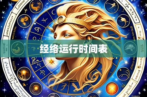 经络运行时间表