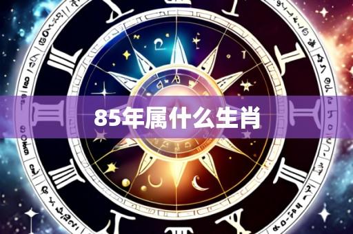 85年属什么生肖