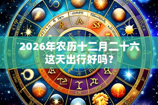 2026年农历十二月二十六这天出行好吗?