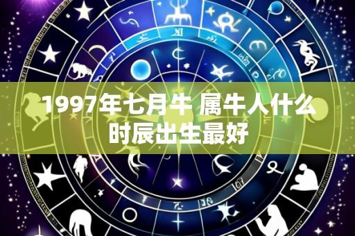 1997年七月牛 属牛人什么时辰出生最好