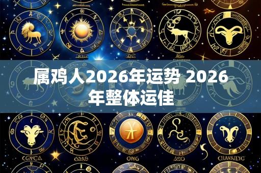 属鸡人2026年运势 2026年整体运佳