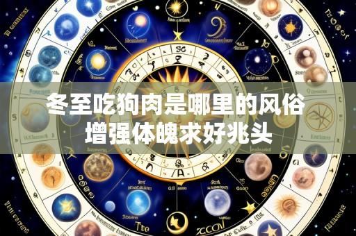 冬至吃狗肉是哪里的风俗 增强体魄求好兆头