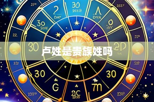 卢姓是贵族姓吗