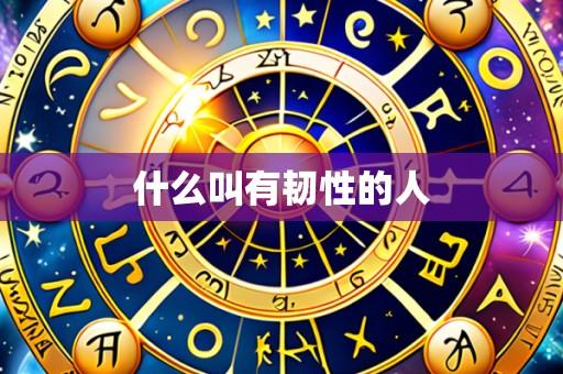 什么叫有韧性的人