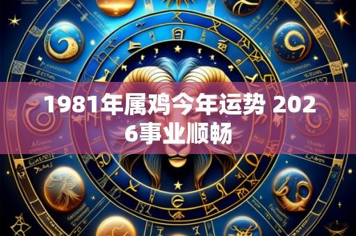 1981年属鸡今年运势 2026事业顺畅