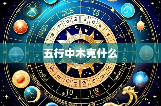 五行中木克什么