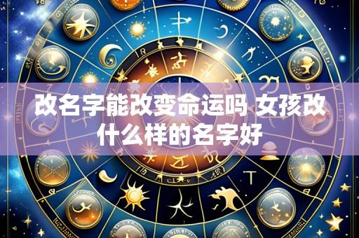 改名字能改变命运吗 女孩改什么样的名字好