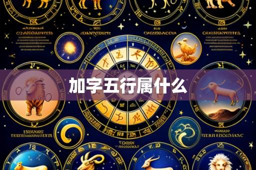 加字五行属什么