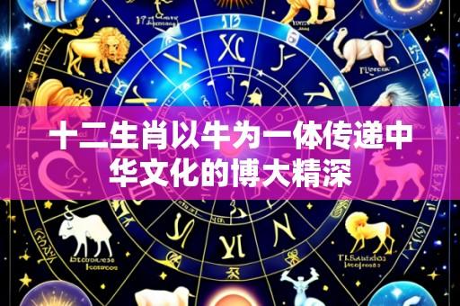 十二生肖以牛为一体传递中华文化的博大精深