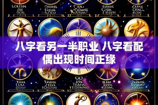八字看另一半职业 八字看配偶出现时间正缘