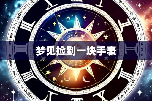 梦见捡到一块手表
