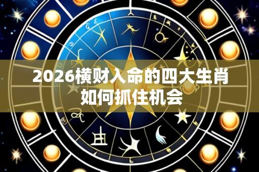 2026横财入命的四大生肖 如何抓住机会