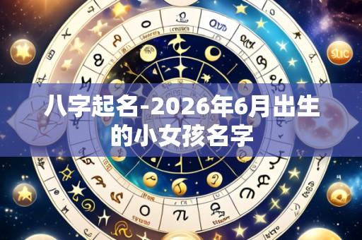 八字起名-2026年6月出生的小女孩名字