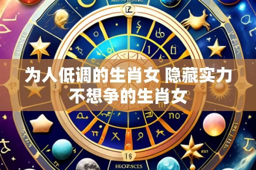 为人低调的生肖女 隐藏实力不想争的生肖女