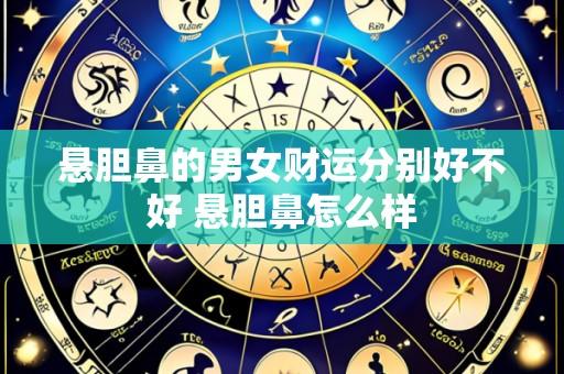 悬胆鼻的男女财运分别好不好 悬胆鼻怎么样
