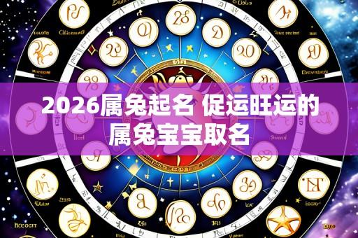 2026属兔起名 促运旺运的属兔宝宝取名