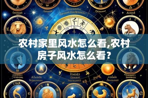 农村家里风水怎么看,农村房子风水怎么看？