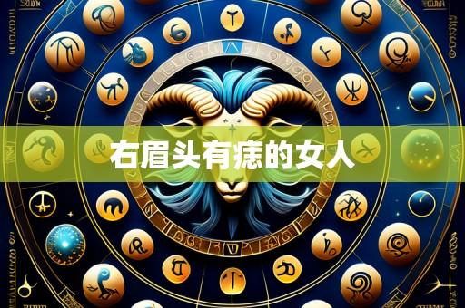 右眉头有痣的女人