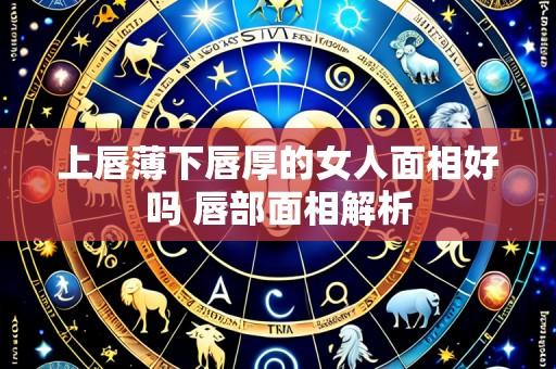 上唇薄下唇厚的女人面相好吗 唇部面相解析