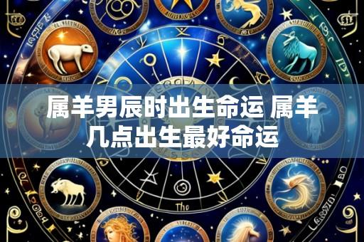属羊男辰时出生命运 属羊几点出生最好命运