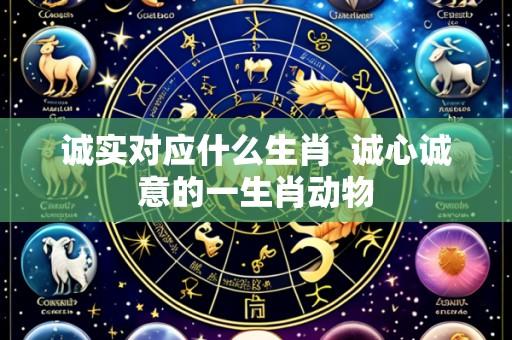 诚实对应什么生肖 诚心诚意的一生肖动物