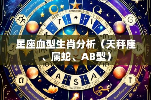 星座血型生肖分析(天秤座、属蛇、AB型)