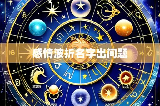 感情波折名字出问题