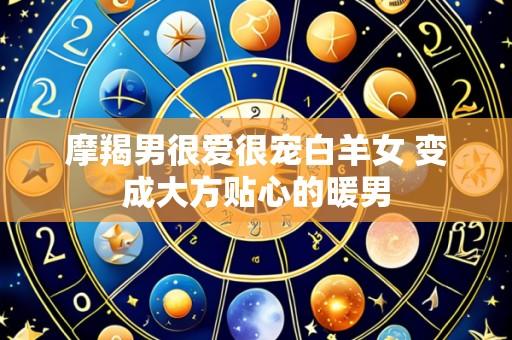 摩羯男很爱很宠白羊女 变成大方贴心的暖男