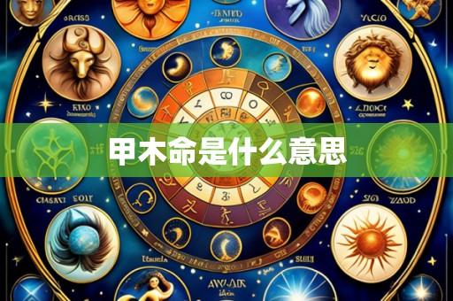 甲木命是什么意思
